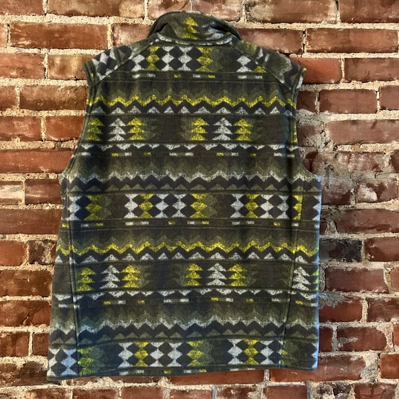 Columbia Men’s Fleece Vest Peatmoss Southwestern - Picture 4 of 4